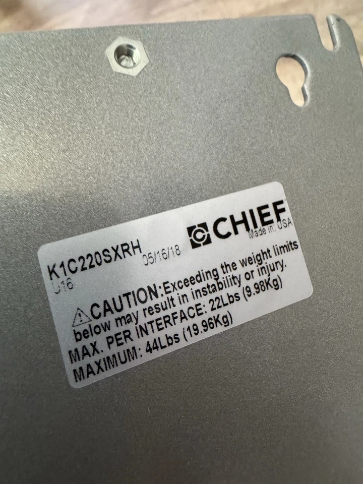 Chief- K1C220SXRH K1C Dual Monitor Dynamic Column Mount, Reduced Height (Silver) - Image 3 of 3