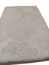 Tablecloth Damask Ivory Table Linens Oblong 60" x 84" Wedding NEW in pkg