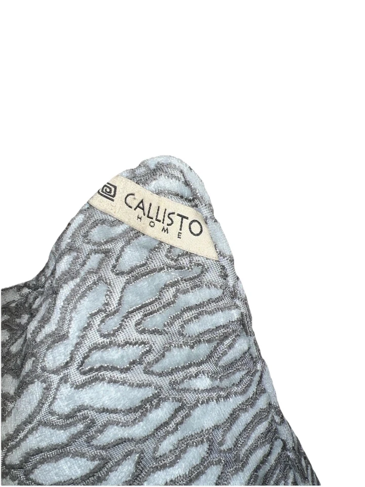 CALLISTO HOME WEAVE DESIGN DECORATIVE THROW PILLOWS Slate Blue Soft Touch - Image 2 of 4