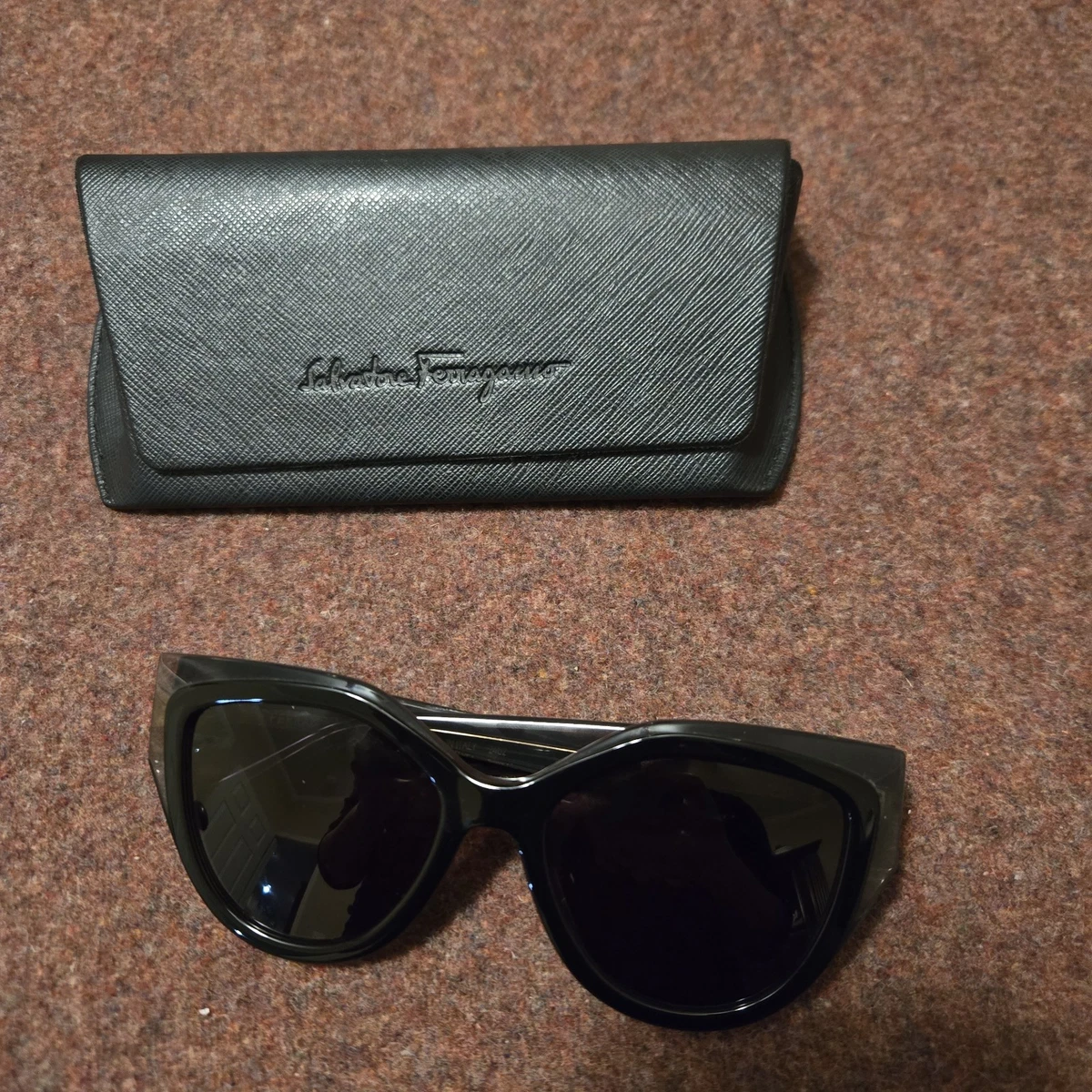 Salvatore Ferragamo Classic Logo 53mm Cat Eye Sunglasses W/ Case Amazon.com: Salvatore Ferragamo Grey Gradient Cat Eye Ladies  main image 3