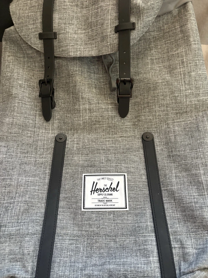 Рюкзак для ноутбука Herschel Classic вересковый серый холщовый для школы и работы - Изображение 2 из 4