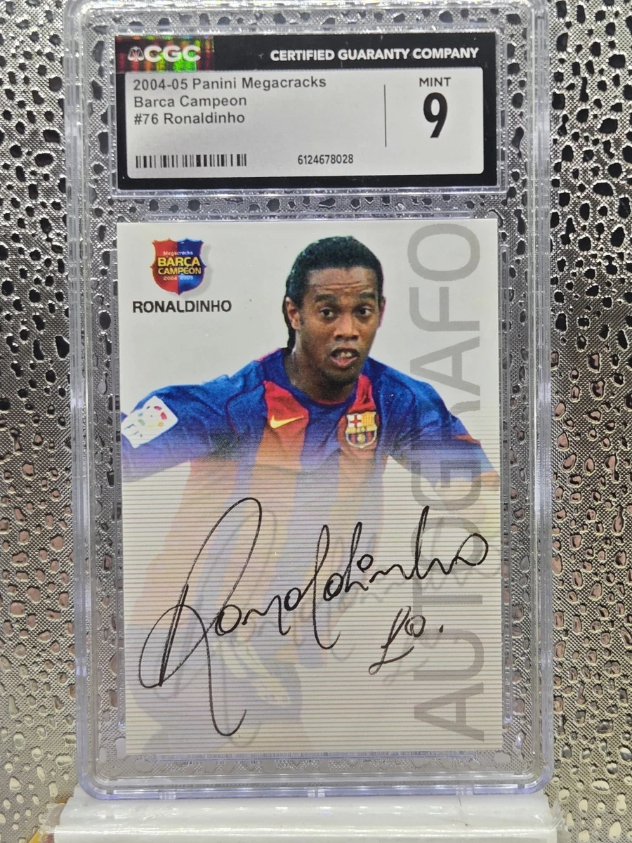2004-05 Panini Megacracks Barca Campeon Soccer Trading Cards for