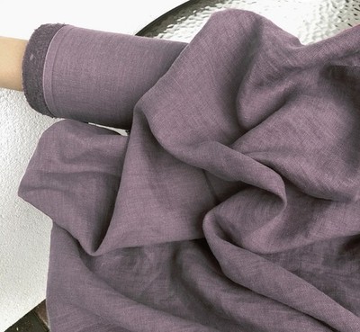 100% Natural Linen Fabric by the Yard Soft Washed Sewing Material Clothing Craft