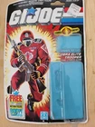 G.I. Joe Cobra Elite Trooper Codename Crimson Guard Card WITH PLASTIC  1985