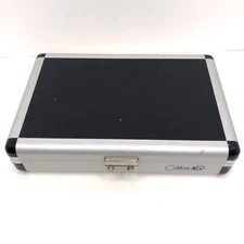 COLIBRI Travel Cigar Box Case Humidor Silver Black Storage Humidifier