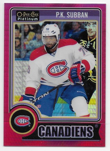 14/15 O-PEE-CHEE PLATINUM RED PRISM Hockey /135 (#101-200) U-Pick From List - Picture 14 of 24