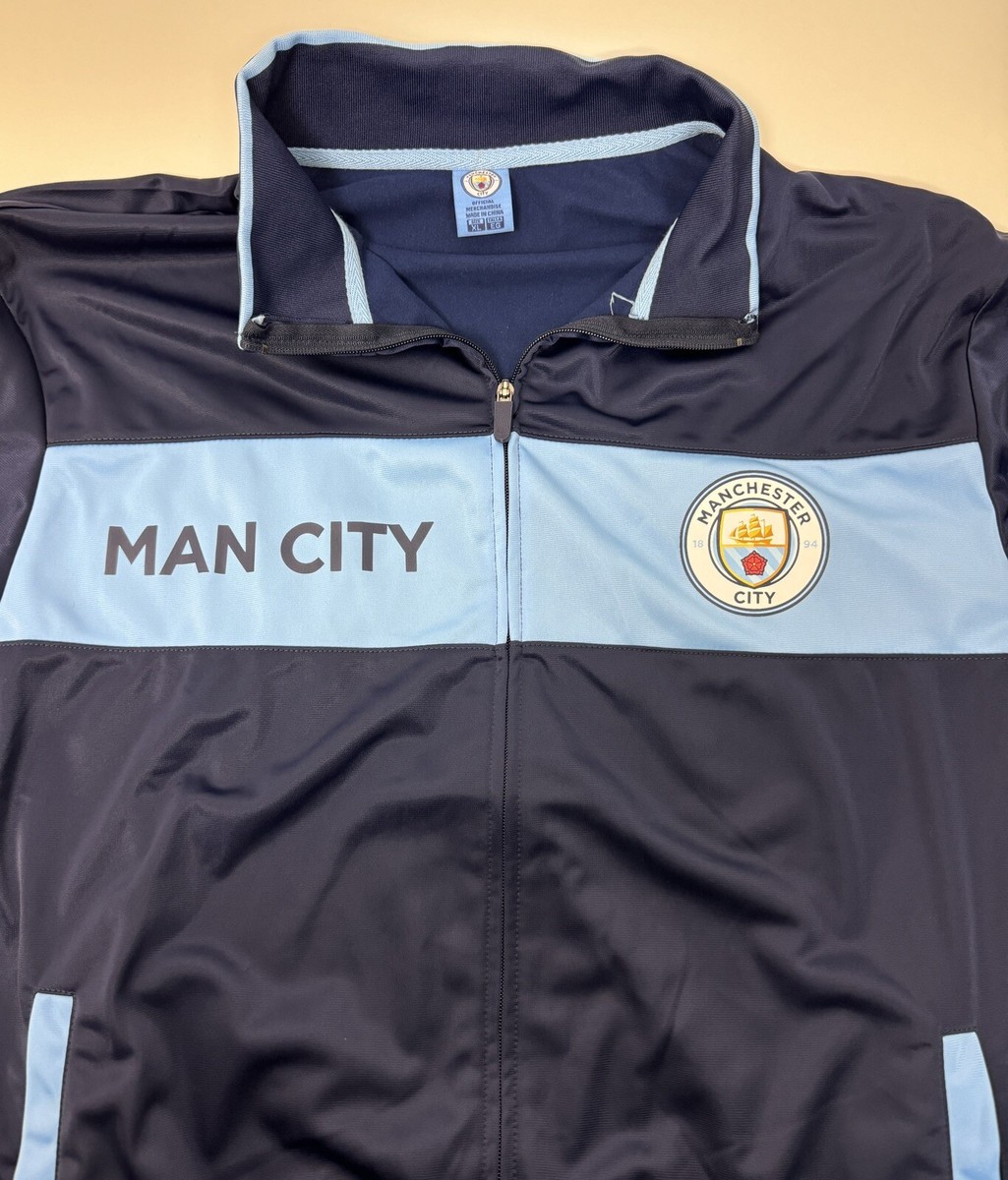 新品 Manchester City 復刻トラックジャケット ジャージ XL 新品 Manchester City 復刻トラックジャケット ジャージ XL