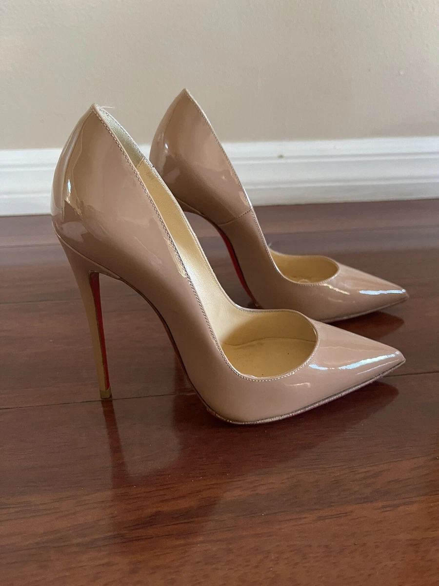 christian louboutin so kate nude beige size 35