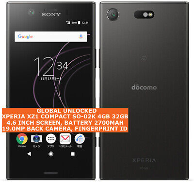 Sony Xperia Xz1 Compact So 02k 4gb 32gb Docomo Unlocked Japan Version Smartphone Ebay