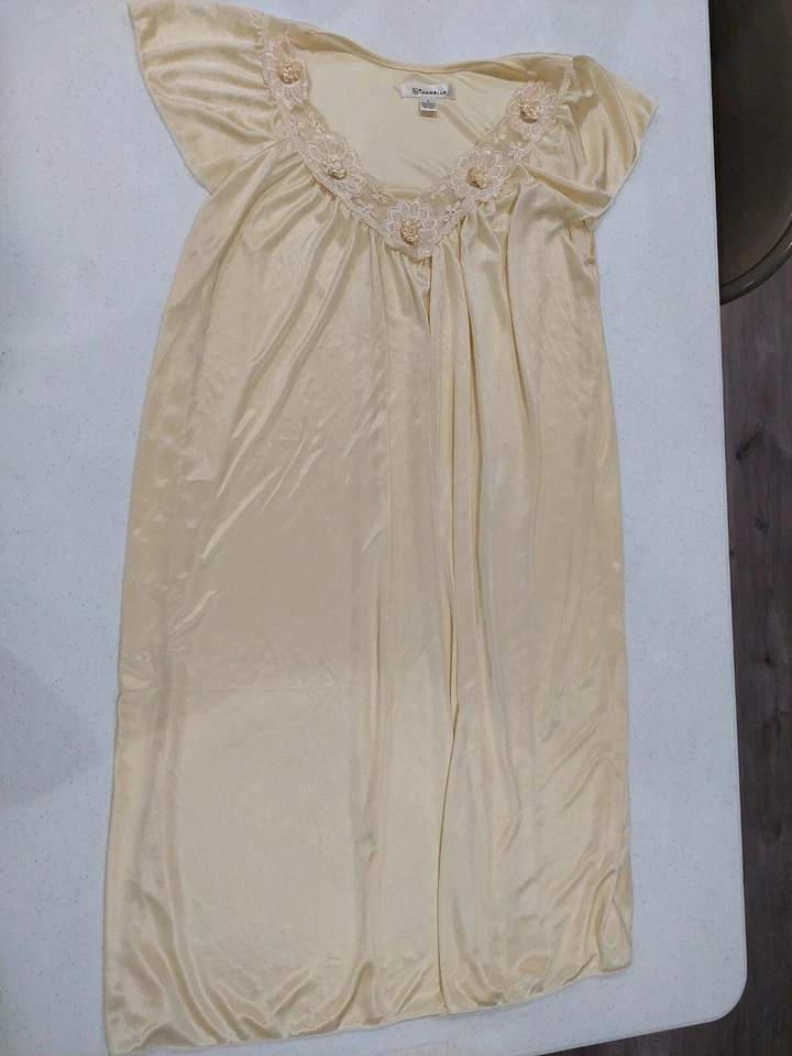 Camisón Sinderella Babydoll Sedoso Belle Chemise Lencería Mujer Talla S Princesa Foto 2 de 4