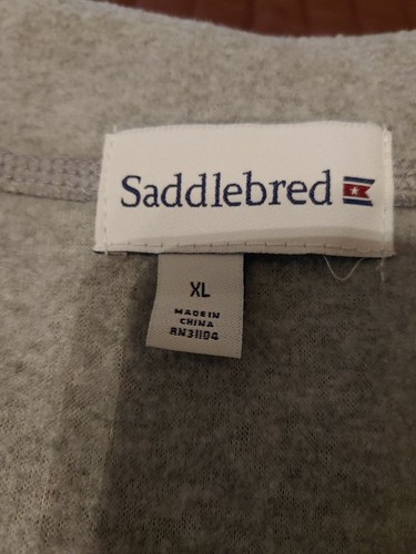 Saddlebred Men's Light Gray Fleece Full Zip w/Pockets Vest Size XL - Picture 3 of 4