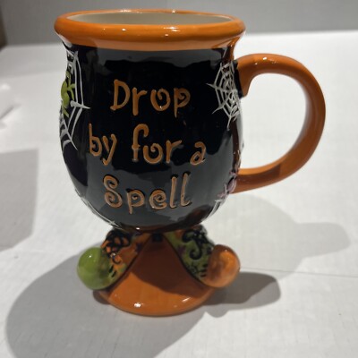 Cracker Barrel Drop By For A Spell Mug Halloween