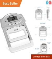 198Lbs Grip Strength Measurement Hand Dynamometer - Perfect for Home and Sports