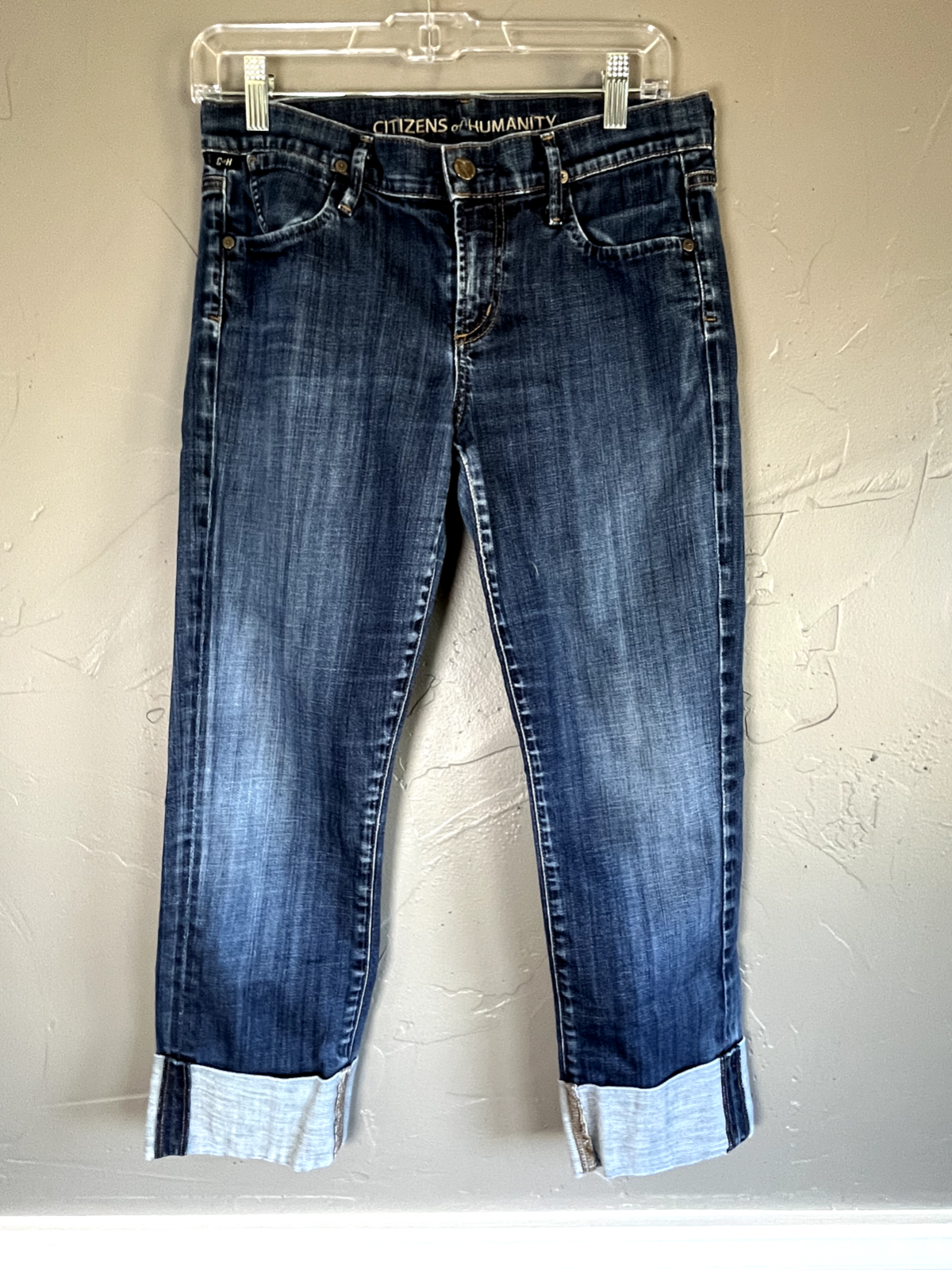 Citizens of Humanity Women’s Size 28 Dani Cropped Mid-Rise Straight Leg Jeans