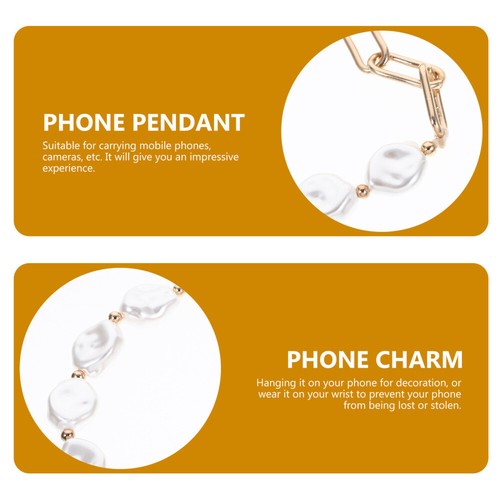 Mobile Phone Ornaments Women's Cellphone Lanyard Beaded Wrist Strap - Zdjęcie 7 z 12