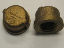 (Quan 5) Brass Pipe Caps Plug ½” NPT NEW