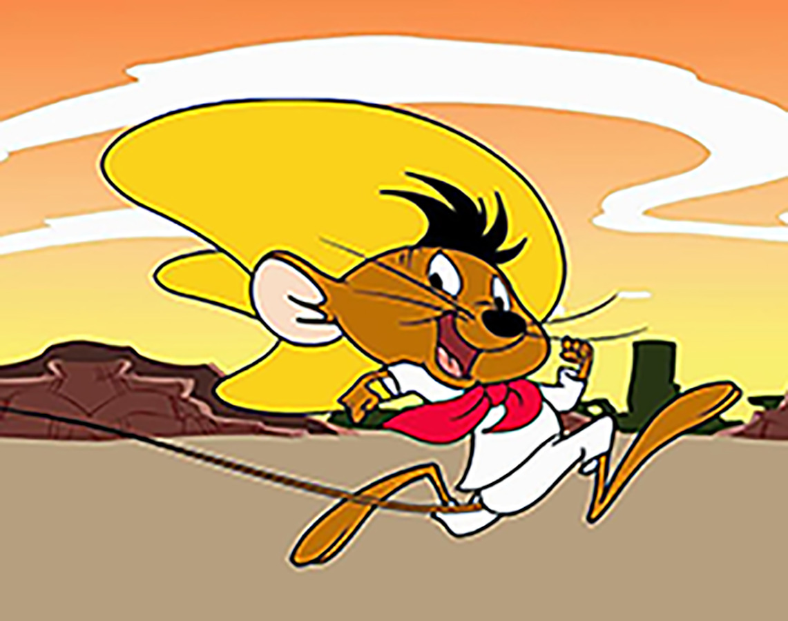  Looney Tunes Speedy Gonzales Metal Sign - Vintage