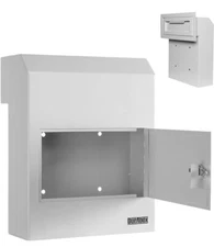 Through-The-Door Locking Drop Box D500, Heavy Duty Steel Mailbox for Depositing