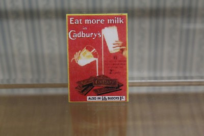 PUPPENHAUS (Blechschild für Lebensmittelgeschäft = CADBURY'S 