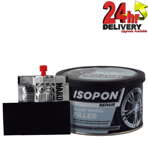 Isopon Metalik Alloy Wheel Repair Filler Strengthened with Real