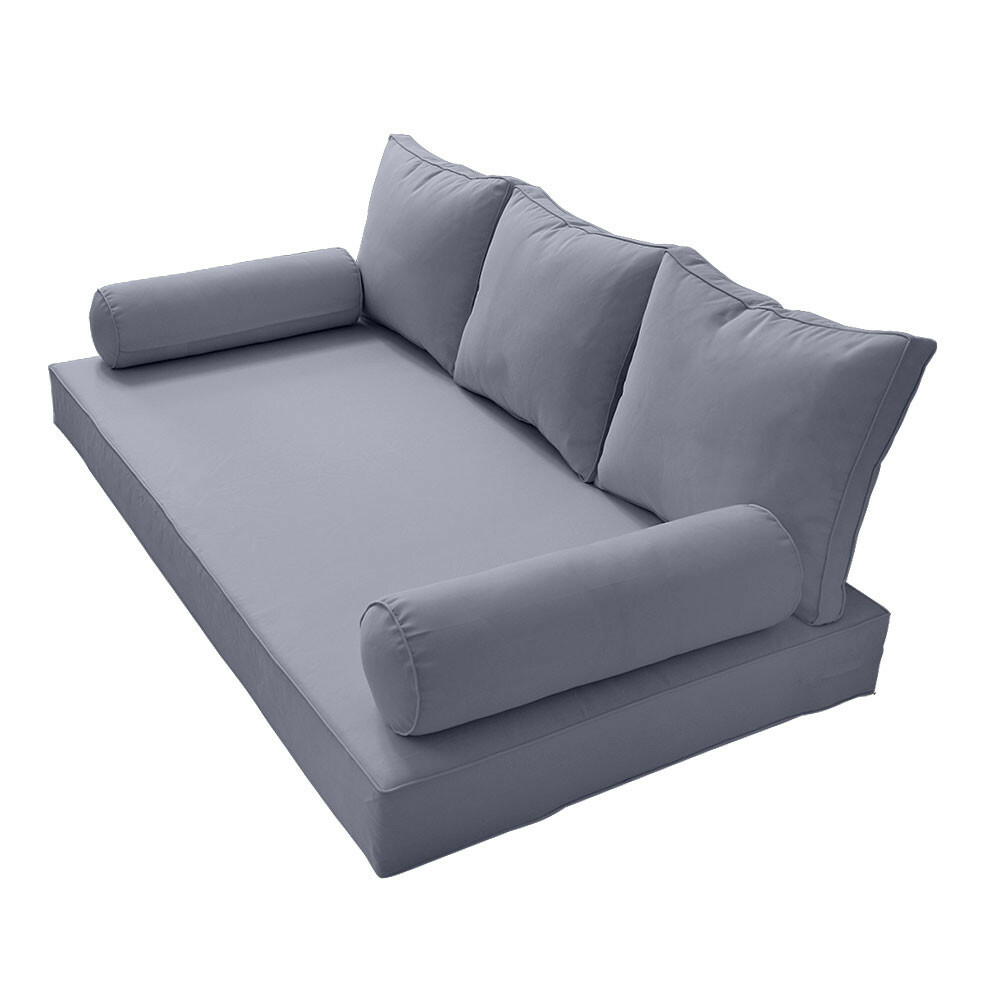 Colchón y almohada STYLE3 sofá cama porche columpio tubo ribete Queen AD001 |SOLO FUNDAS|