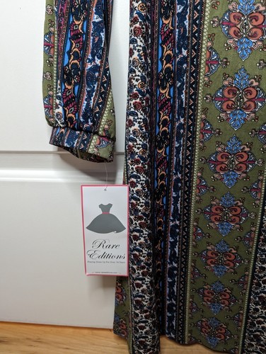 New Boho Rare Edition NWT Girls Off The Shoulder Long Sleeve Dress Size 16 Hippy - Picture 10 of 11