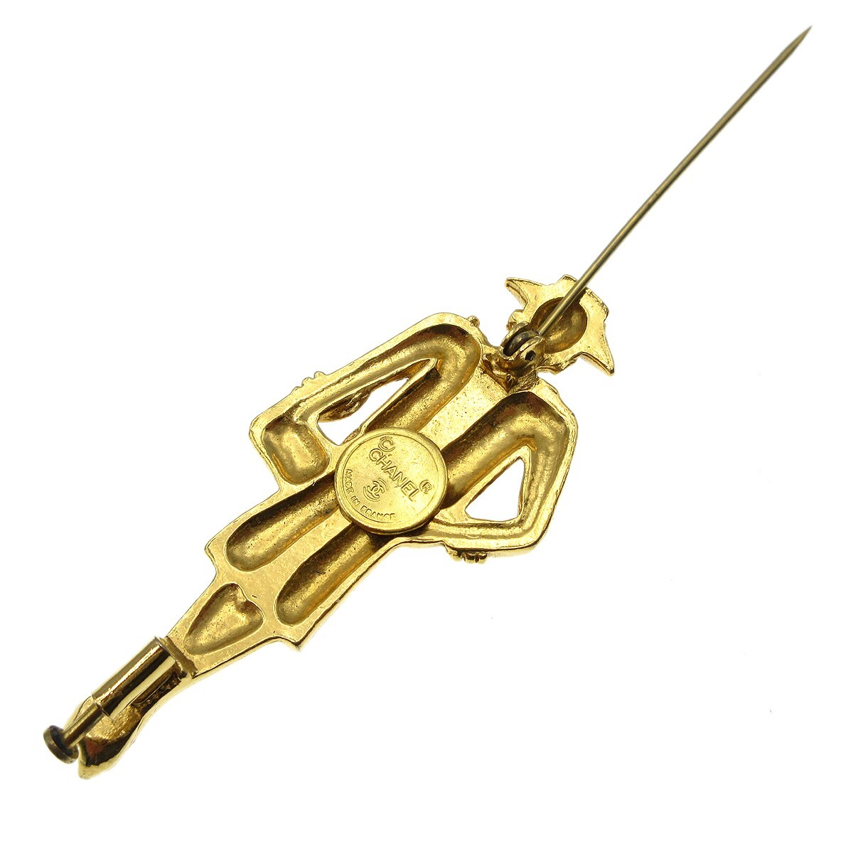 Chanel Mademoiselle Brooch Gold 88059 | eBay