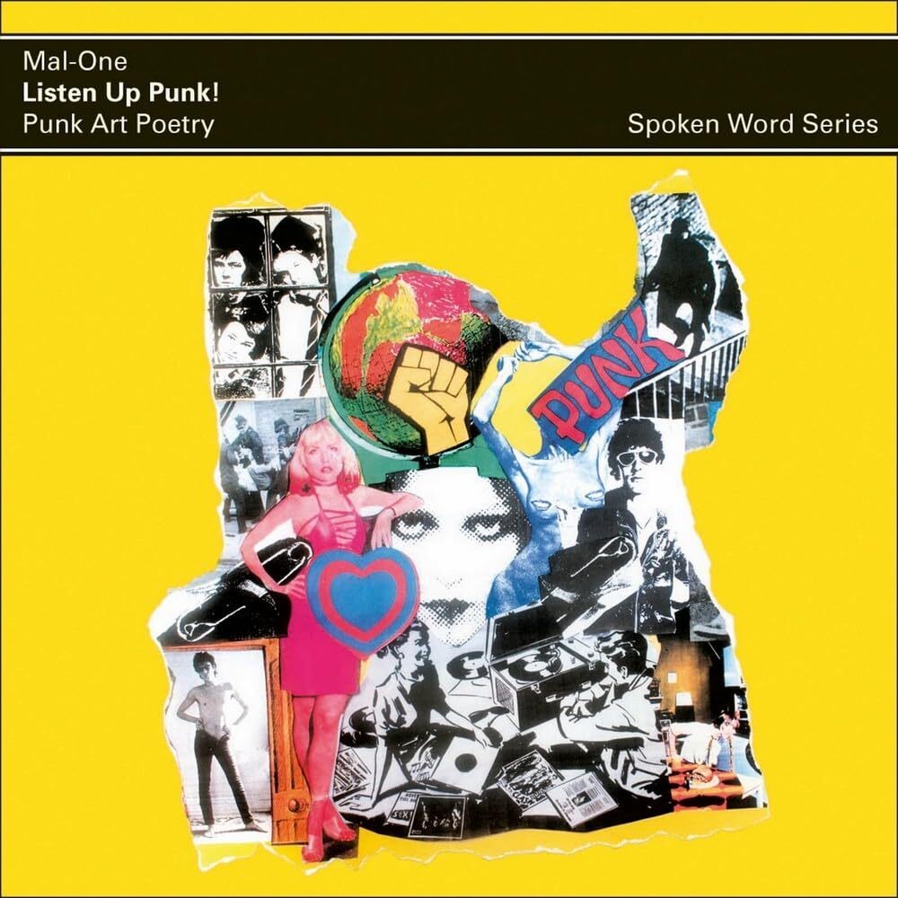 Mal-One Listen Up Punk! Punk Art Poetryspoken word album (Vinyl LP)