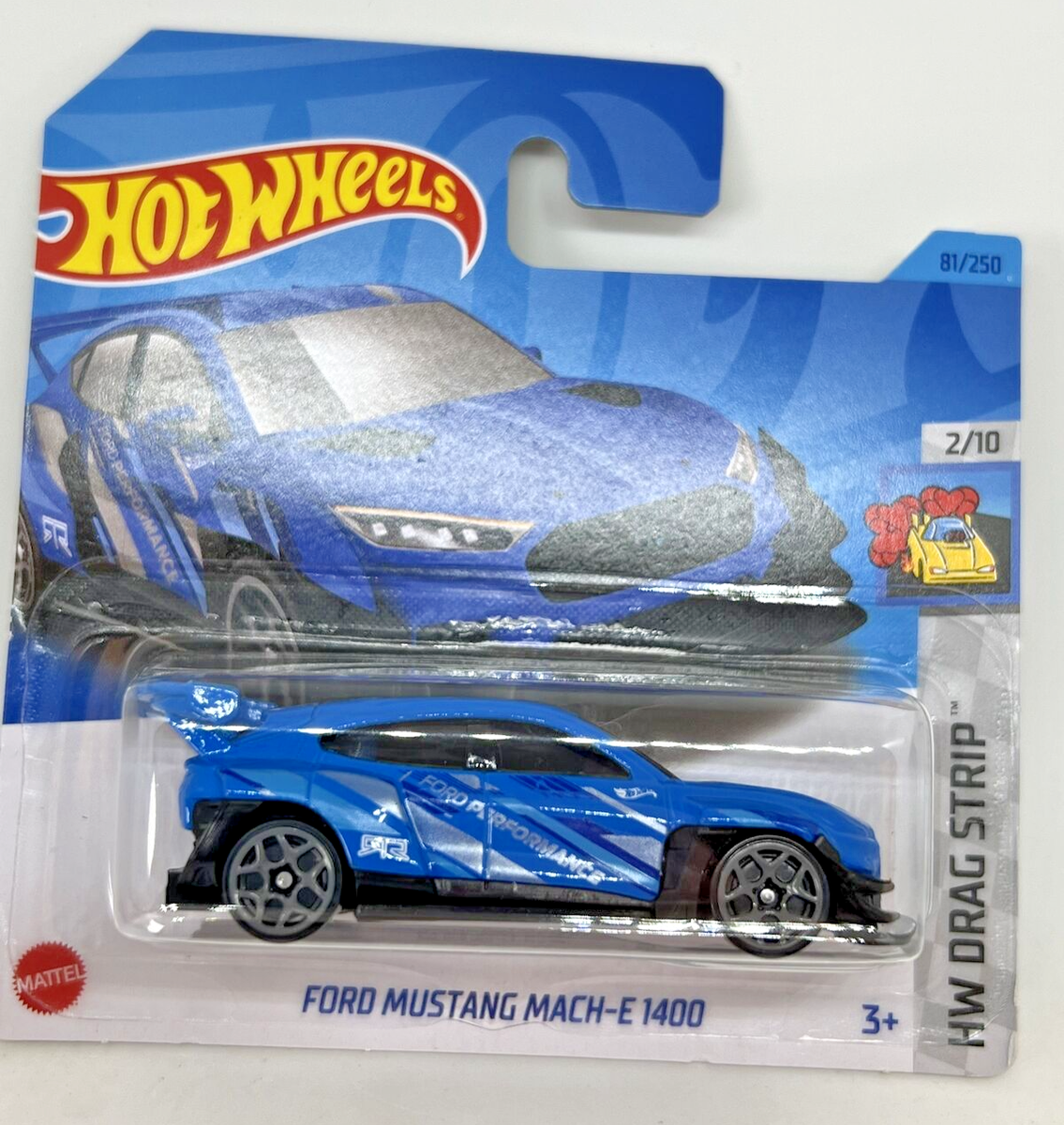 Hot Wheels Ford Mustang Mach-E 1400 Blue HW Drag Strip Number 81