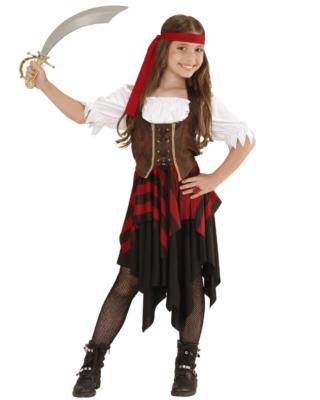 Costume Carnevale Piratessa Travestimento Bambina Pirata PS 05429