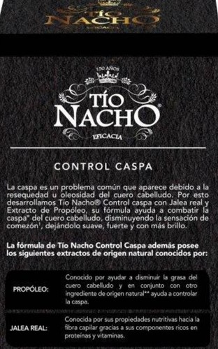 2X TIO NACHO SHAMPOO ANTI CAIDA/CONTROL CASPA/415ML/ANTI FALL DANDRUFF SHAMPOO - Picture 2 of 2