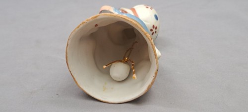Vintage Jasco Bell Bonnet Girl Flowers Cat Kitty 5" 1978 Taiwan - Picture 5 of 6