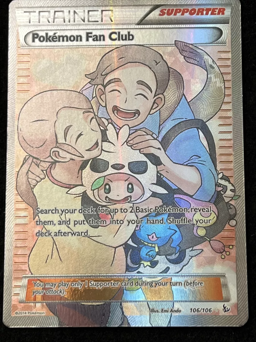 Pokémon TCG Pokemon Fan Club Flashfire 106/106 Holo Full Art for