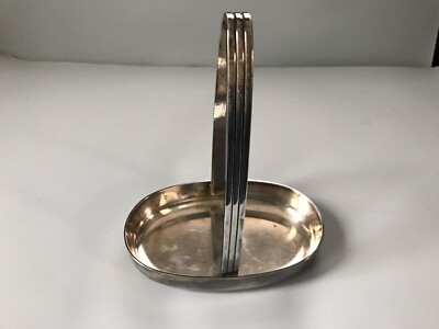 【ONEIDA】バトラートレー / ギャラリートレー 50cm ハンドル Vintage Oneida Sambonet Italy Silver-Plated Small Tray with Handle