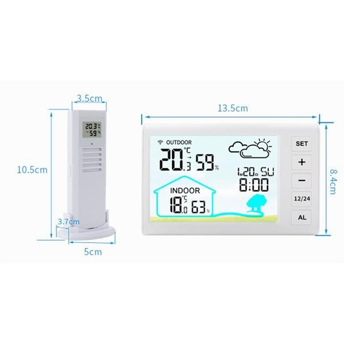 Digital Wireless Clock with Temperature Humidity Measurement Capability - Picture 8 of 11