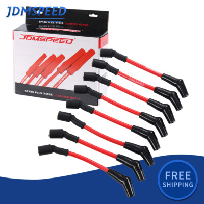 10.5 mm LSx LS1 LS2 LS3 LS6 LS7 High Heat Spark Plug Ignition Wires Set JDMSPEED