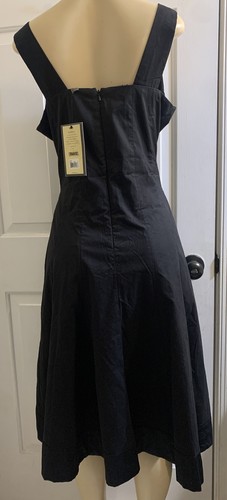 NWT Bitten Sarah Jessica Parker Womens Sleeveless A-Lined Black Dress - Picture 2 of 5