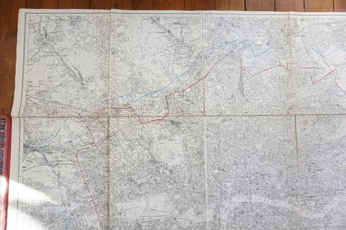 1924 Metropolitan Conference Good Traffic London Linen Bound Map Railway - Picture 5 of 10