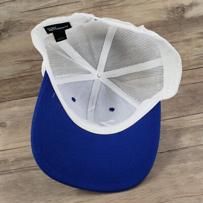 Blue and White ZOA Energy Trucker Hat ZOA Energy Blue/White Snapback Baseball Cap Hat Dwayne The  main image 4