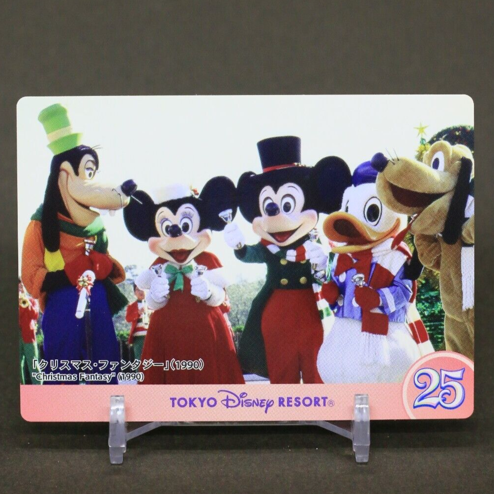 Christmas Fantasy 1990 Tokyo Disney Resort COLLECTION CARDS 25th