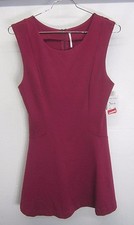 NWT Free People Dress magenta sleeveless casual poly/rayon/spandex L MSRP $118