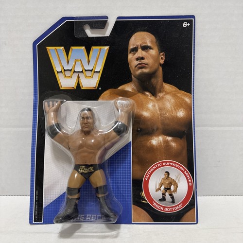 Mattel 2016 WWE Retro Series WWF The Rock 4.5