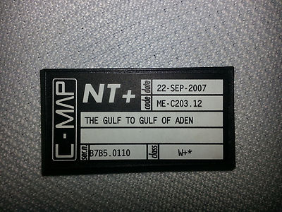 C-Map NT+: The Gulf to Gulf of Aden ME-C203 class: W+; SEP 2007 CMAP C-CARD