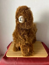 Brown Llama Plush Stuffed Animal Toy POSEABLE LEGS 10"