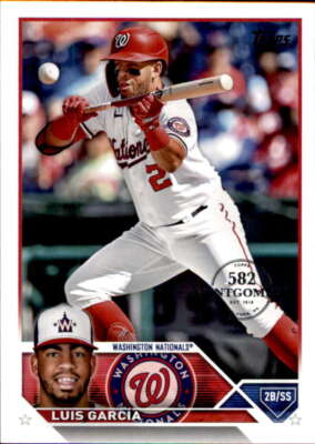 2023 Topps 582 Montgomery Club #193 Luis Garca Washington Nationals