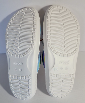 Crocs Classic Sandals Two-Strap Slides White Spray Dye Men’s 11  New s-l400.jpg main image 2