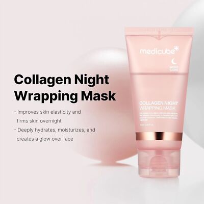Collagen Wrapping Mask 2.53 oz /75ml Renewal Night Care Mask Cream New