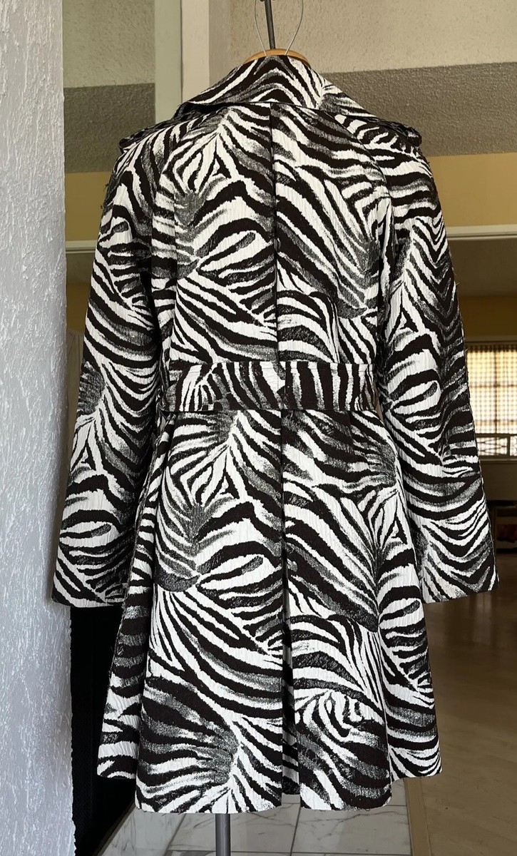 LANVIN X H&M ZEBRA PRINT WOOL BLEND BELT TRENCH COAT EU38 LANVIN X H&M ZEBRA PRINT WOOL BLEND BELT TRENCH COAT EU38