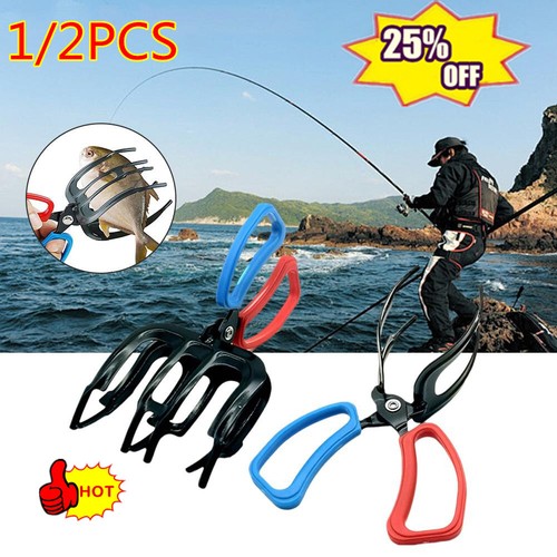 1/2X Fishing Pliers Gripper Metal Fish Control Clamp Claw Tong Grip Tacklenew~ - Picture 4 of 20