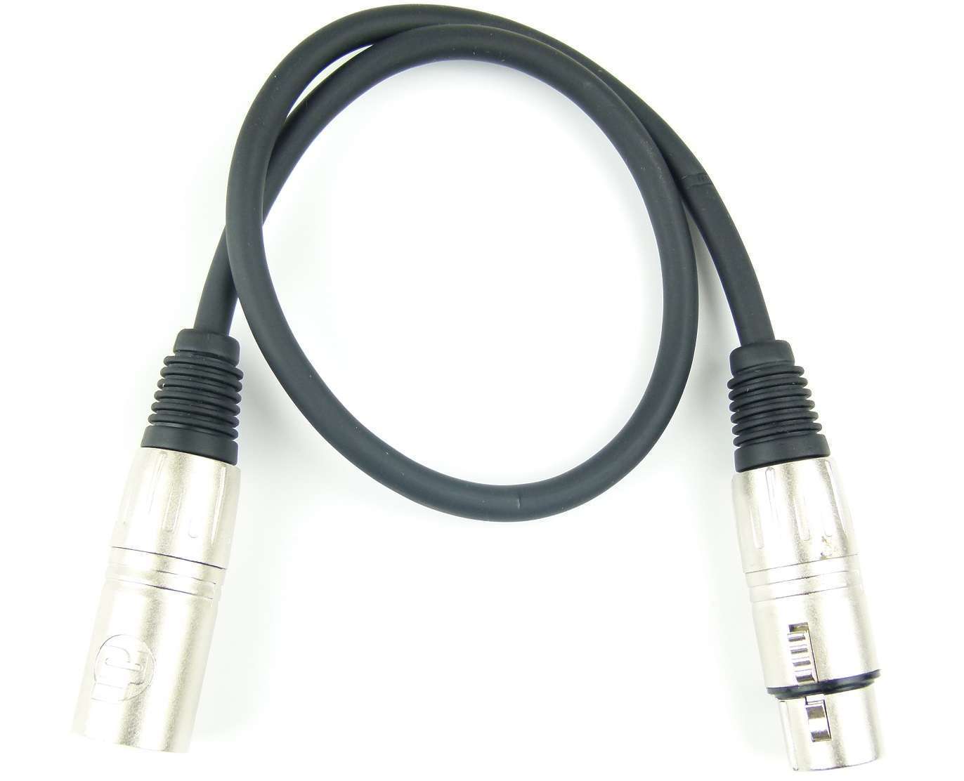 4 Stück 0,5 m Mikrofonkabel 3 pol Adam Hall K3 MMF 0050 XLR DMX Mikrofon Kabel
